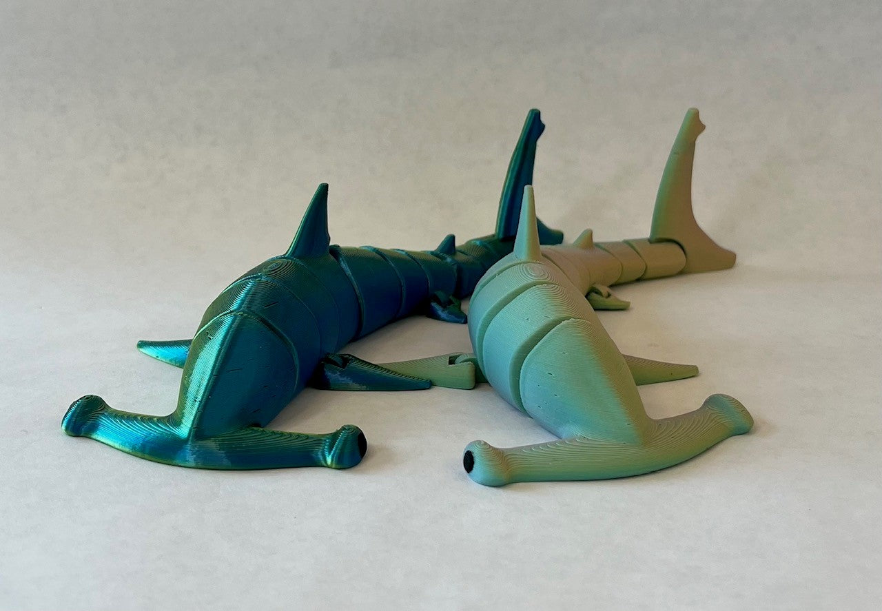 3D printed hammer head shark