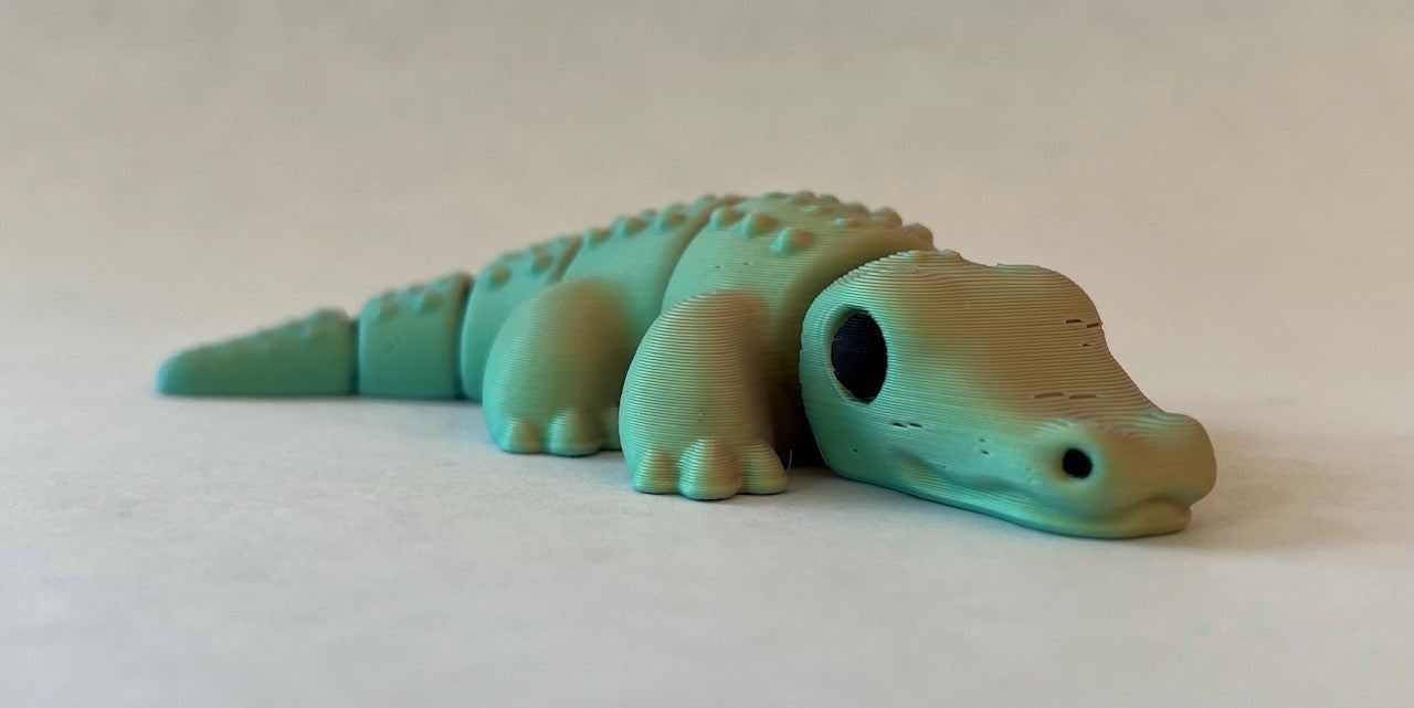 3D printed Alligator