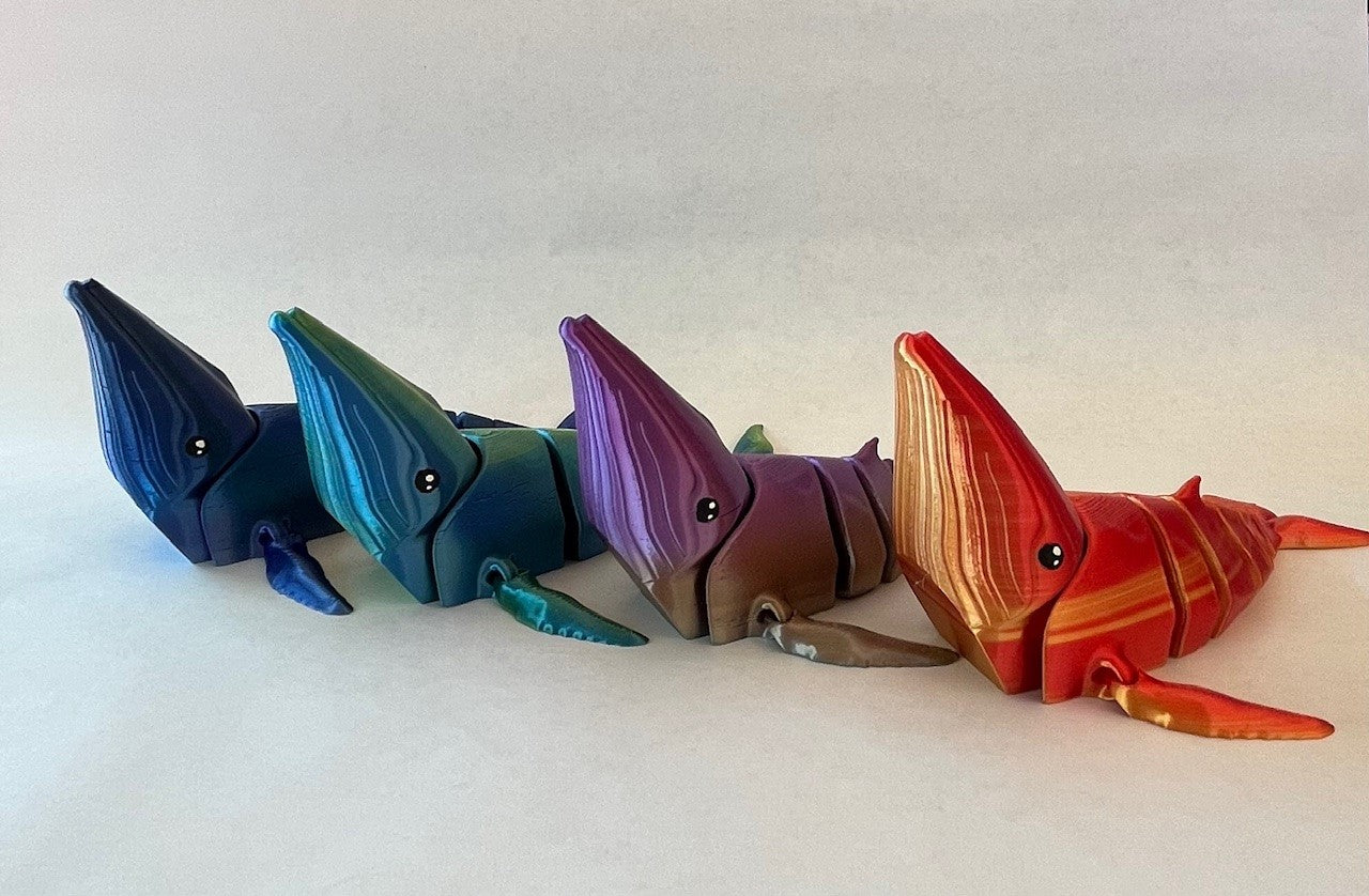 3D printed whales